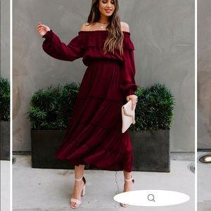 Tiered midi dress